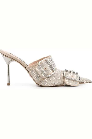 GIUSEPPE DI MORABITO 100mm crystal-embellished mules