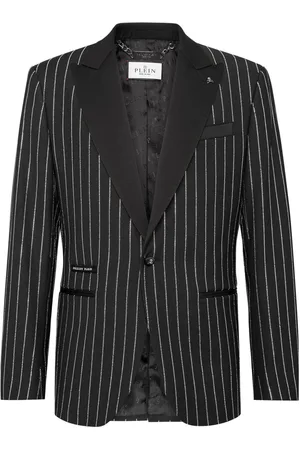 Philipp Plein Crystal-embellished single-breasted blazer