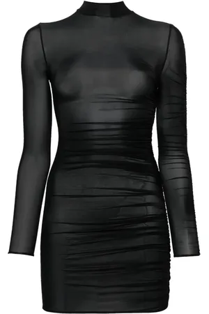 MAISON CLOSE Nuit Fauve jersey mini dress