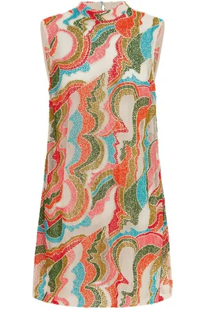 ALÉMAIS The Five bead-embellished minidress