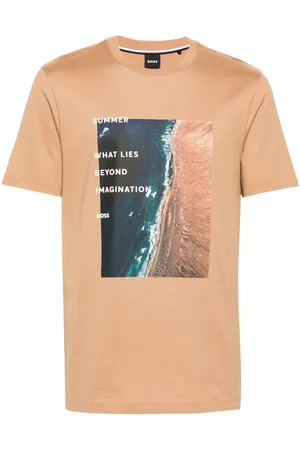 HUGO BOSS Photograph-print cotton T-shirt