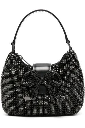 Self-Portrait Diamante Crescent tote bag