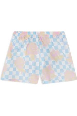 VERSACE Rose Contrasto cotton shorts