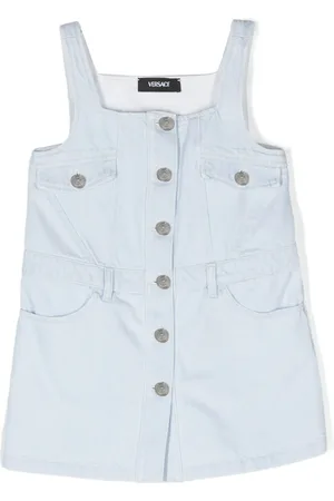 VERSACE Panelled denim dress