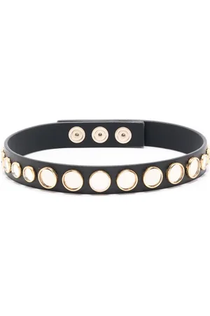 Patrizia Pepe Micro Mirrors leather choker