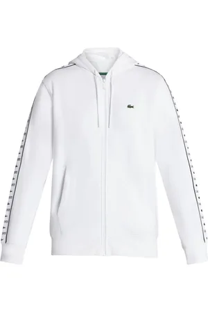 Lacoste Side stripe zip-up hoodie