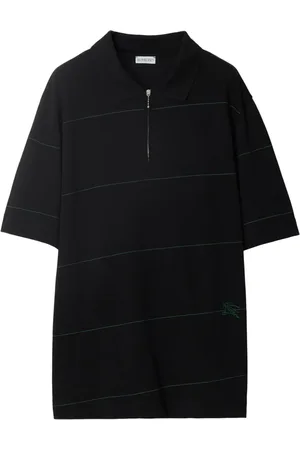 Burberry Logo-embroidered striped polo shirt