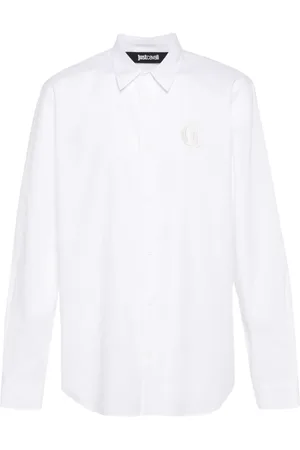 Roberto Cavalli Logo-embroidered shirt
