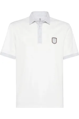 Brunello Cucinelli Logo-patch polo shirt