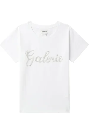 Musium Div. Crystal-embellished cotton-blend T-shirt