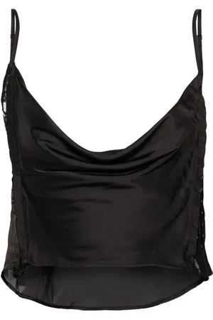 Y / PROJECT Sheer-lace draped top
