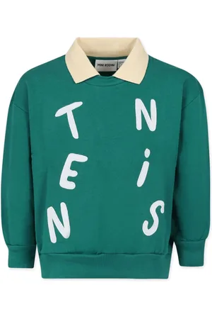 Mini Rodini Collared organic-cotton sweatshirt
