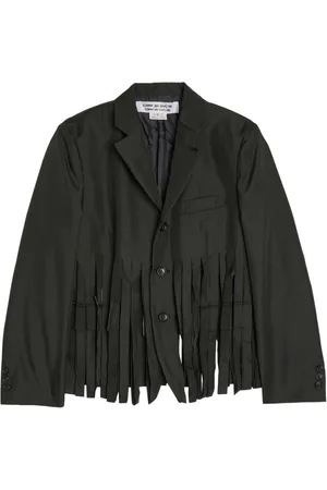 Comme des Garçons Fringed single-breasted blazer