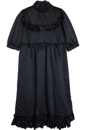 Comme des Garçons Ruffled satin maxi dress
