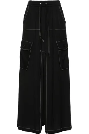 Pinko Gulp contrast-stitching midi skirt