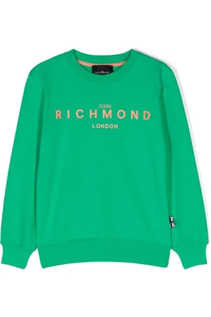 John Richmond Logo-stamp cotton sweatshirt