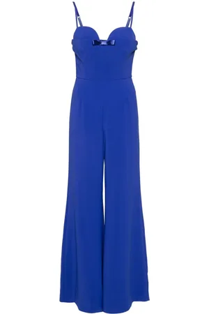 Elisabetta Franchi Bow-detail wide-leg jumpsuit