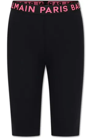 Balmain Logo-waistband jersey leggings