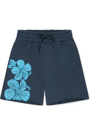 Msgm Floral-print drawstring shorts