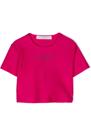 PHILOSOPHY DI LORENZO SERAFINI Logo-print metallic-sheen T-shirt