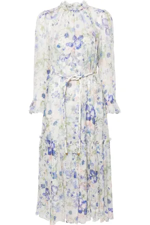 ZIMMERMANN Natura belted midi dress