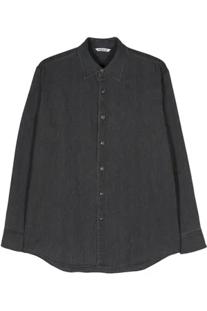 Auralee Press-stud denim shirt