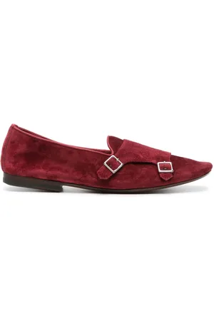 HENDERSON BARACCO Monk-strap suede slippers