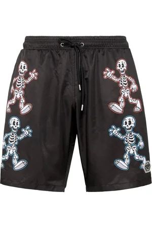 Philipp Plein Skeleton-print swim shorts