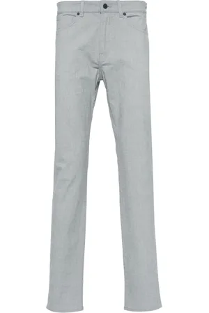 HUGO BOSS Geometric-print straight-leg trousers
