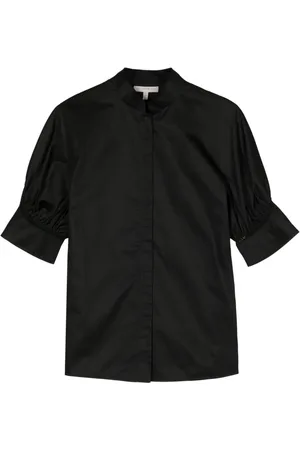 SHIATZY CHEN Lace-trim cotton shirt