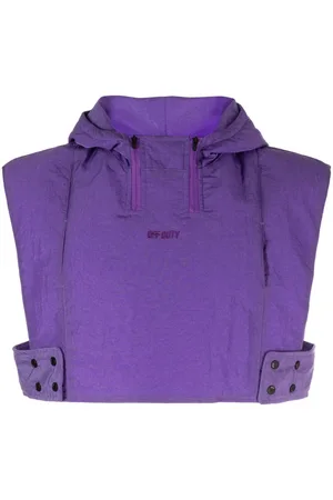 Off-Duty Del cropped hooded gilet