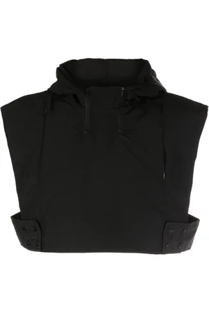 Off-Duty Del cropped hooded gilet