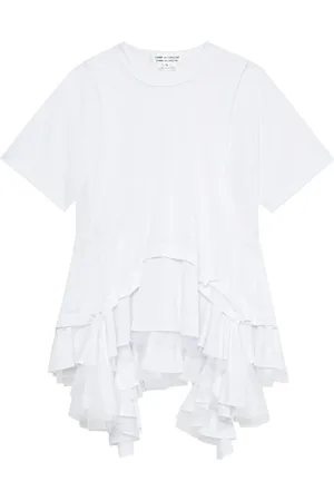 Comme des Garçons Asymmetric ruffled T-shirt