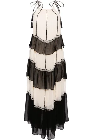 ULLA JOHNSON Delilah ruffled silk midi dress