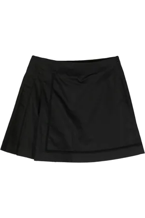 SHIATZY CHEN Pleated cotton miniskirt