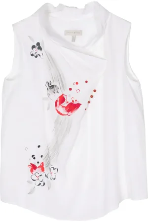 SHIATZY CHEN Floral-print silk vest