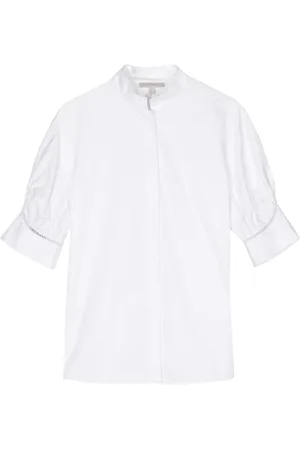 SHIATZY CHEN Lace-trim cotton shirt