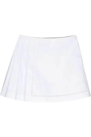 SHIATZY CHEN Pleated cotton miniskirt