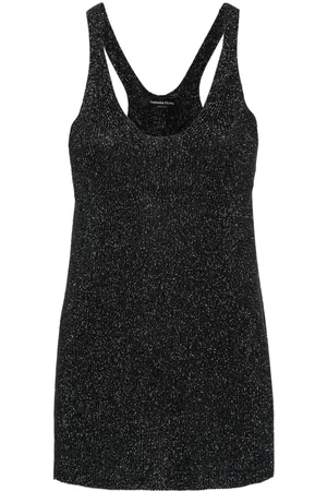 Fabiana Filippi Metallic-threading knitted top