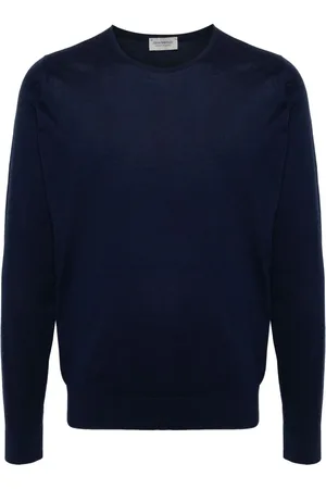 JOHN SMEDLEY Cotton crew-neck jumper