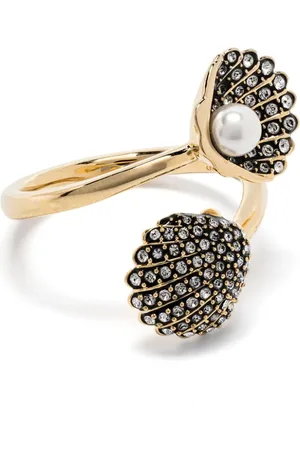 Swarovski Idyllia shell-motif ring