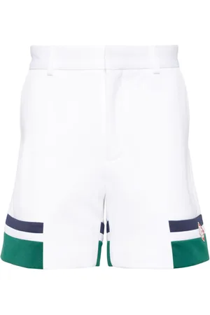 Casablanca Logo-appliqué stripe-detail track shorts