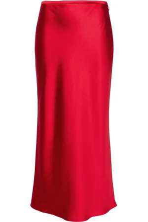 V:PM ATELIER Dramatic midi satin skirt