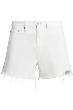 Ralph Lauren Raw-cut denim shorts