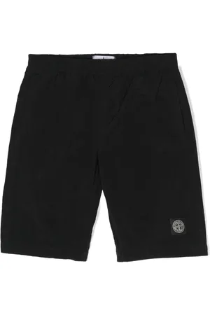Stone Island Compass-appliqué shell swim shorts