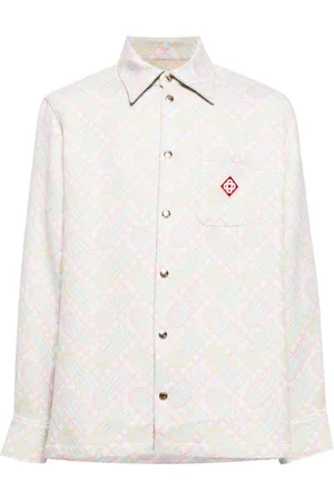 Casablanca Logo-appliqué monogram-jacquard jacket