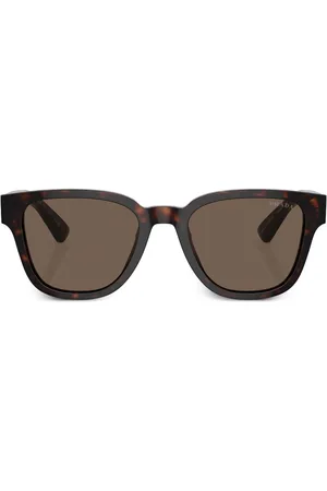 Prada Tortoiseshell-effect D-frame sunglasses