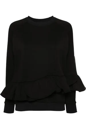 Ioana Ciolacu Liquorice peplum sweatshirt