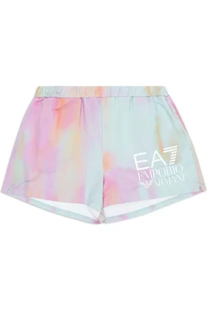 Emporio Armani Logo-print abstract-pattern shorts