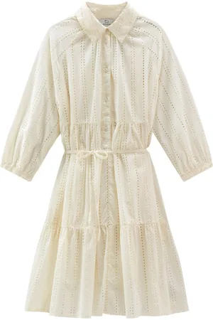 Woolrich Broderie anglaise cotton shirtdress